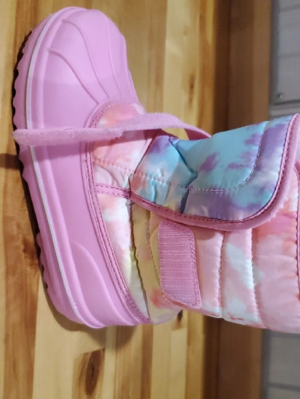 The Children's Place Pink Tie-Dye Girls Snow Boots